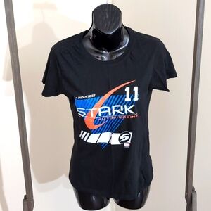 Rock Me| Marvel Stark Industries Black Short Sleeved T-shirt